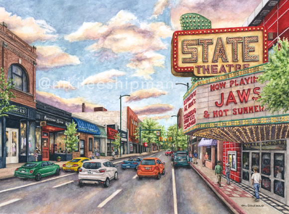 Traverse City Watercolor Painting Print - Now Available