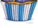 Blue/Pink Cupcake