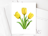 Yellow Tulip Card