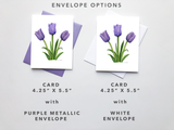 Purple Tulip Card