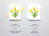 Yellow Tulip Card