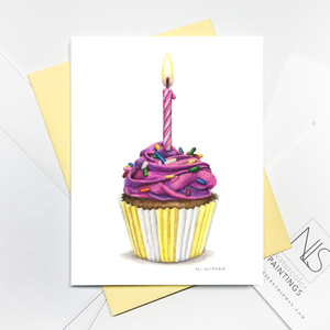 Pink/Yellow Cupcake