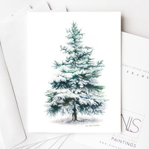 Evergreen Tree Card