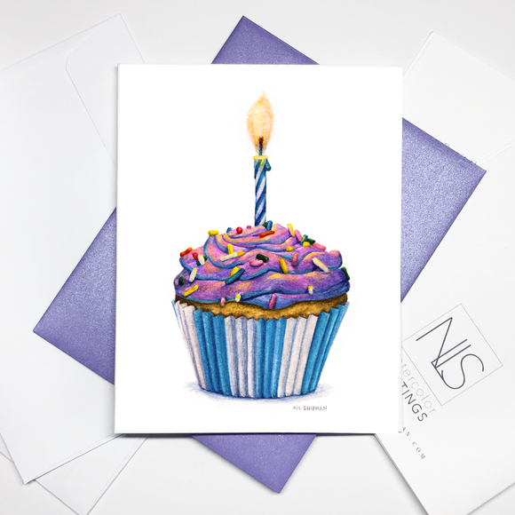 Blue/Pink Cupcake