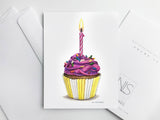 Pink/Yellow Cupcake