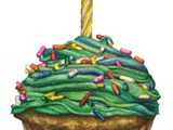 Green/Orange Cupcake